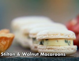 Beca's Stilton And Walnut Macaroons