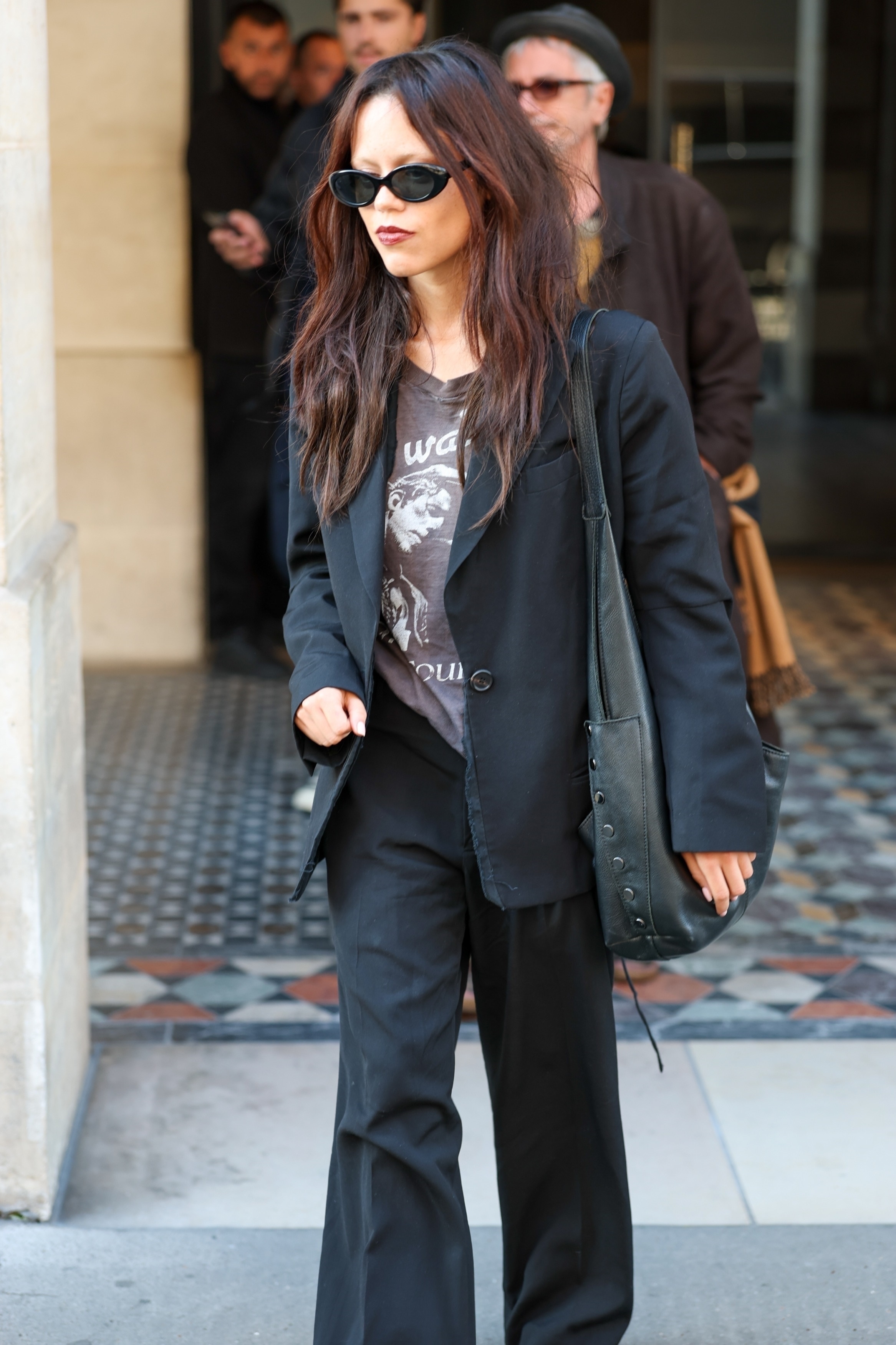 Jenna Ortega was spotted in Paris wearing the studded bag trend from Hammitt