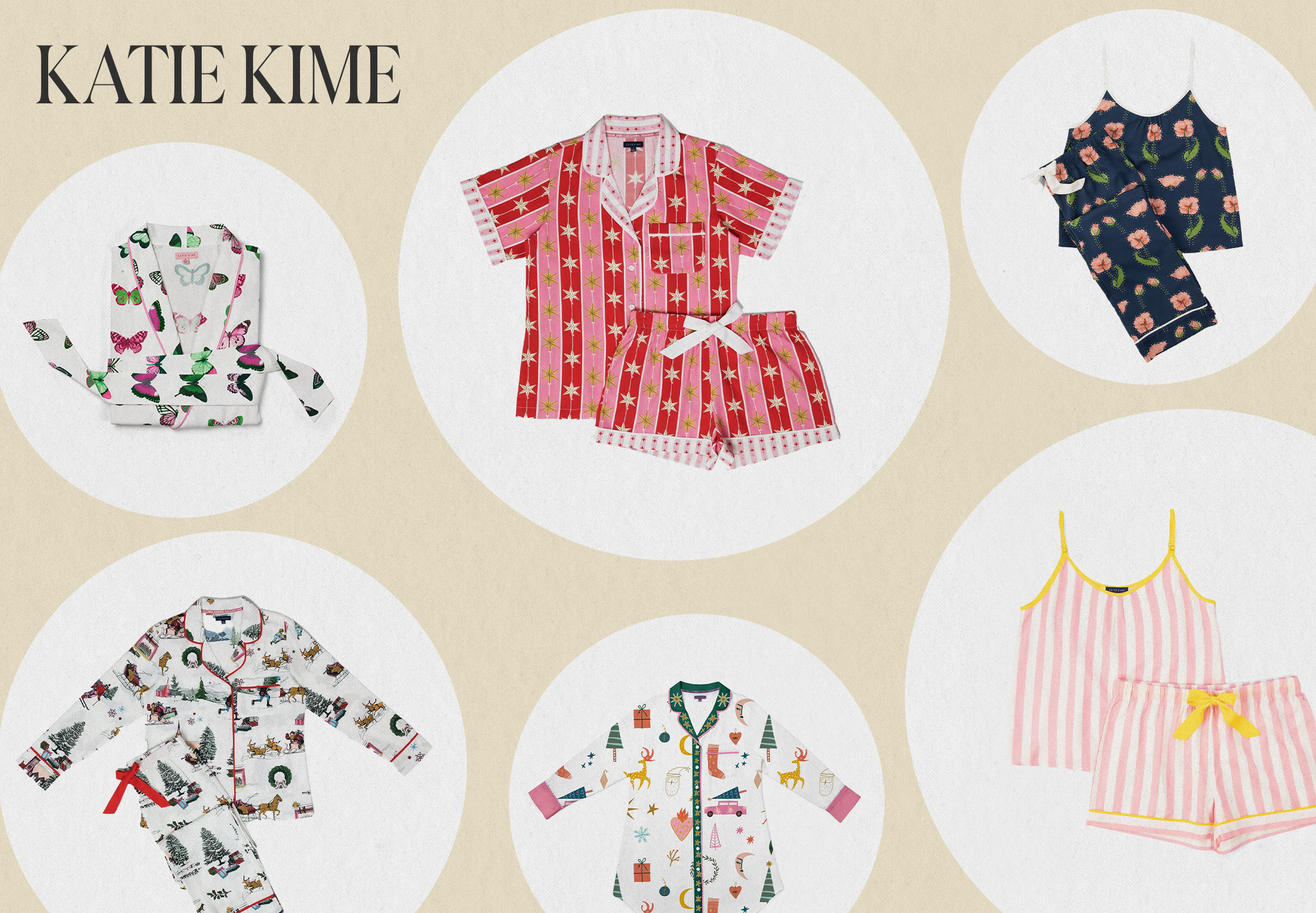 Collage of Katie Kime products