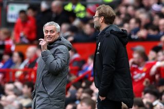 Jose Mourinho goes head-to-head with Jurgen Klopp on Saturday evening