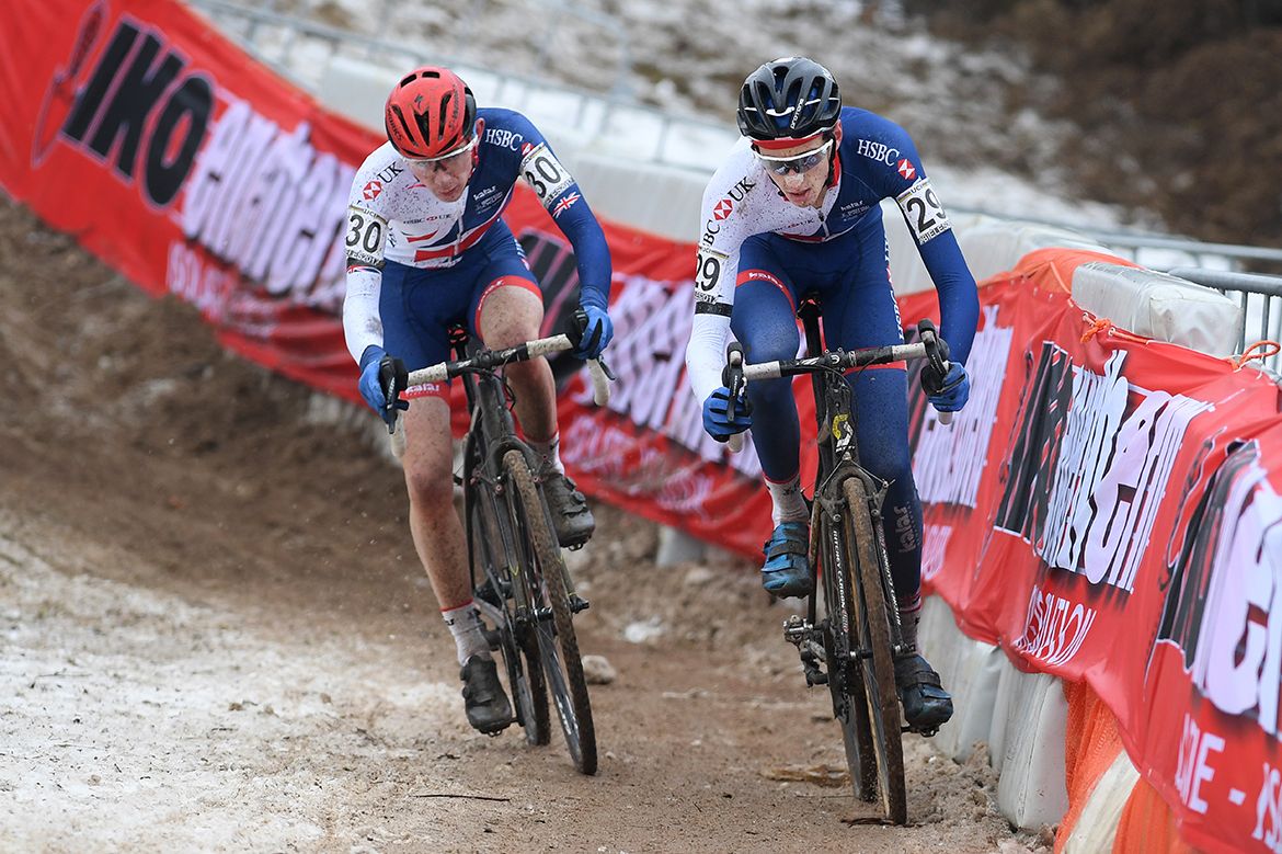 Ben Turner and Daniel Tulett racing for second and third