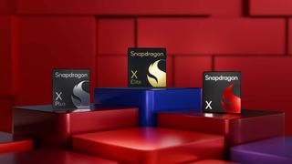 Snapdragon X Series CPUs lined up in concept image