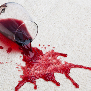Stubborn stain with red wine