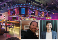 Dominic Crespo, Vice president of Design and Construction at Puttshack, Cory Lovern, Technology project manager at Puttshack