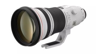 Canon EF 400mm f/2.8L IS II USM lens against a white background