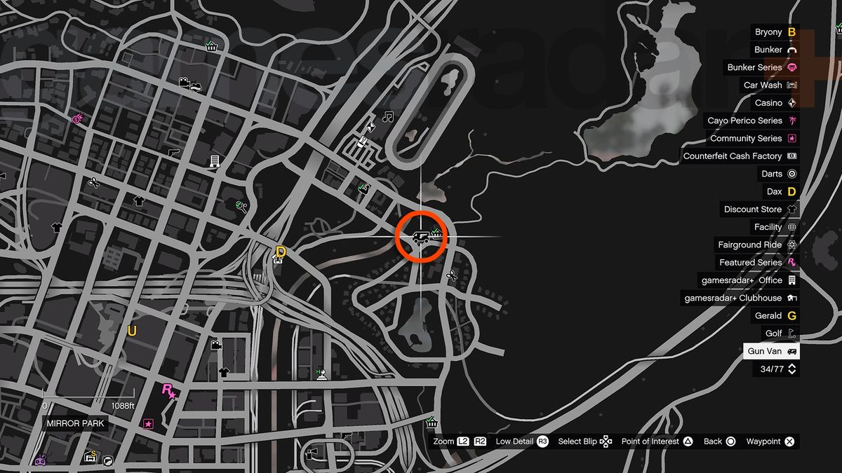 Where is the GTA Online Gun Van location | GamesRadar+