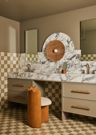 Ikea bathroom hack with Godmorgon vanity unit by Sarah Sherman Samuel
