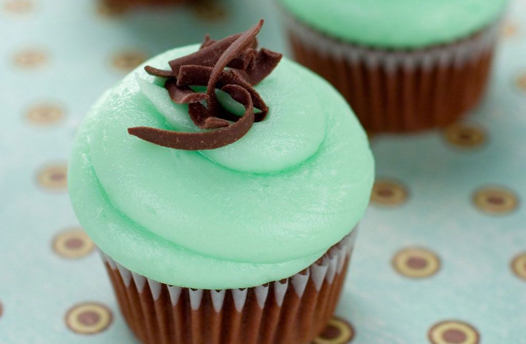 Mint chocolate cupcakes