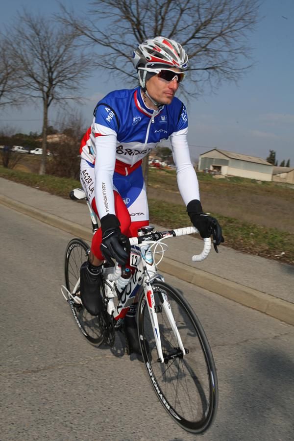 Dmitri Champion (AG2R) in the French champion's kit