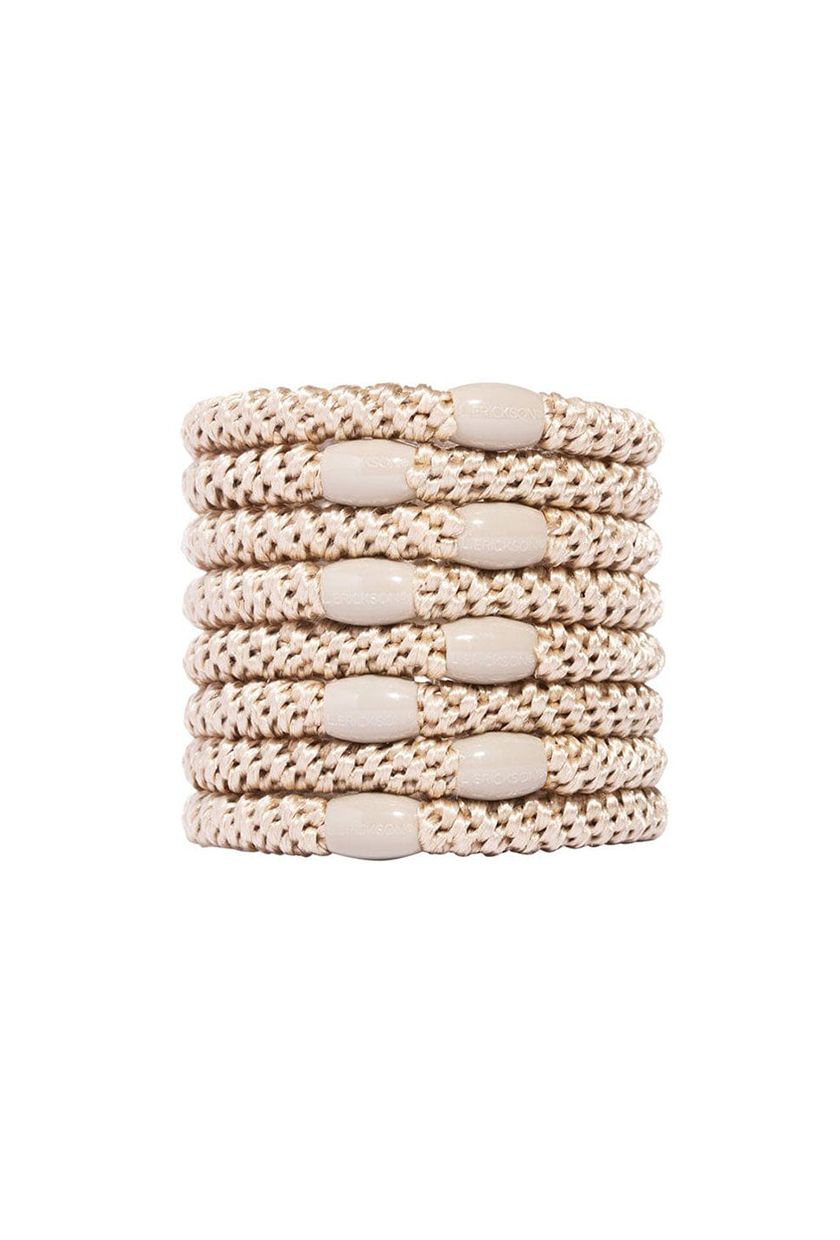 L. Erickson, Grab & Go Ponytail Holders in Beige