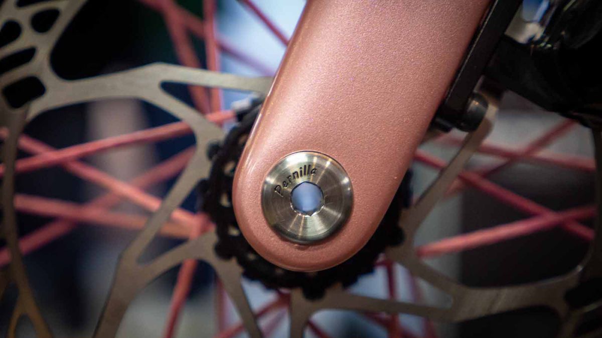 Details of the Scott bike, designed by Dangerholm