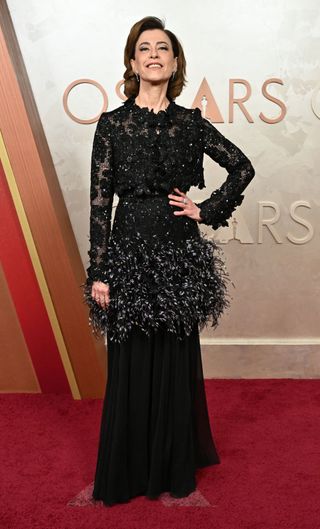 Brazilian actress Fernanda Torres attends the 97th Annual Academy Awards at the Dolby Theatre in Hollywood, California on March 2, 2025.