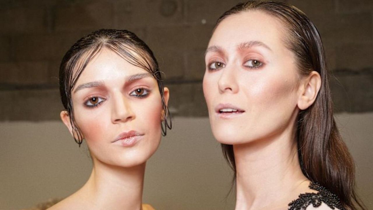 models wearing drugstore eyeshadow