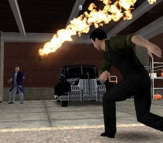 In addition to guns and melee weapons, players can also toss a few Molotov cocktails to torch warehouses.
