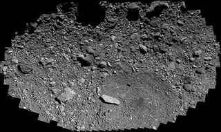 The Osprey backup sample collection site on asteroid Bennu.