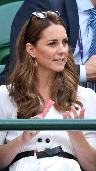 Kate Middleton uses Clarins Lip Perfector at Wimbledon