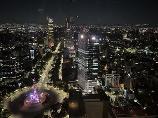 Mexico City skyline at night