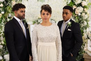 Bride Olivia Bradshaw has cheated on her groom, Prince (left) with his brother Hunter! (right) 