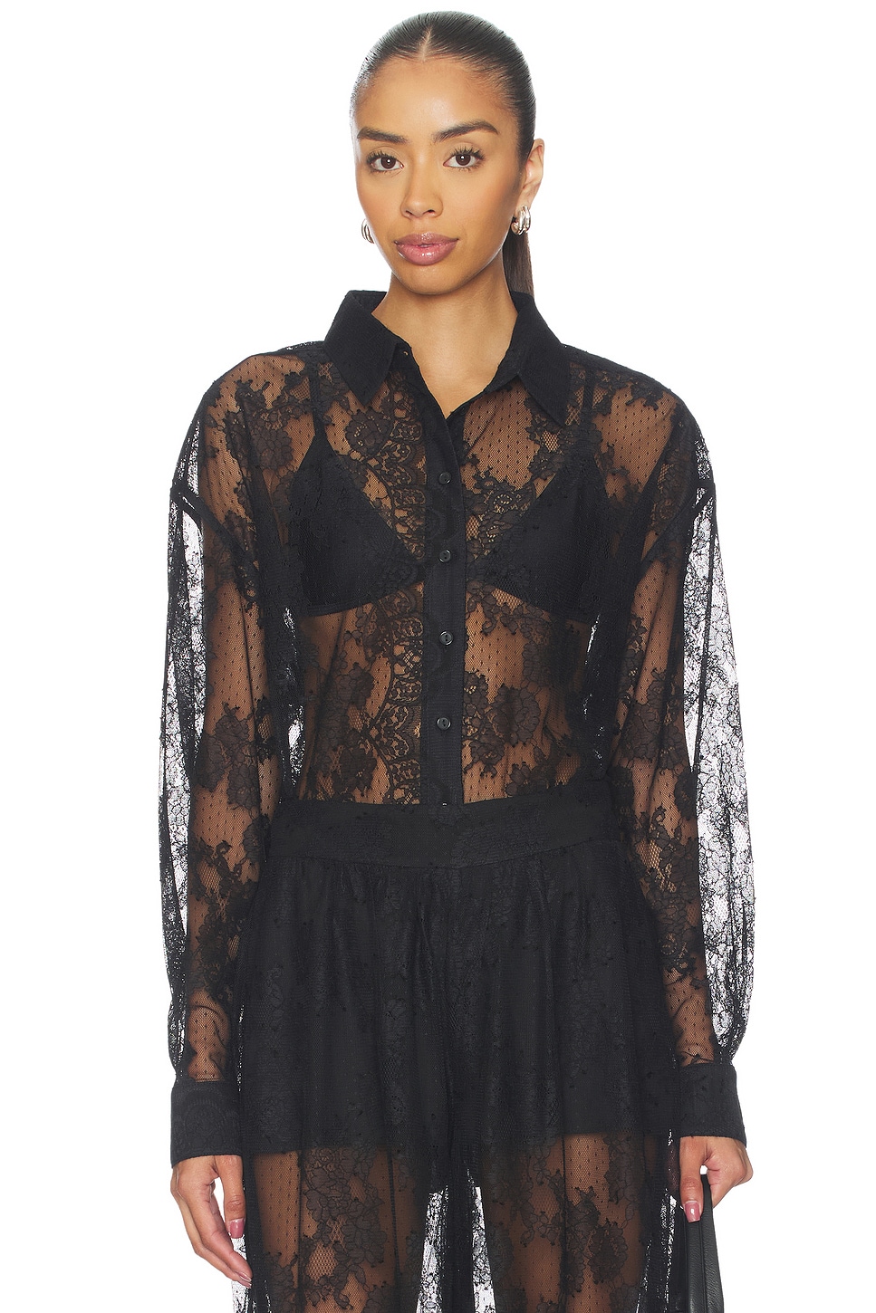 Aleida Oversized Lace Shirt