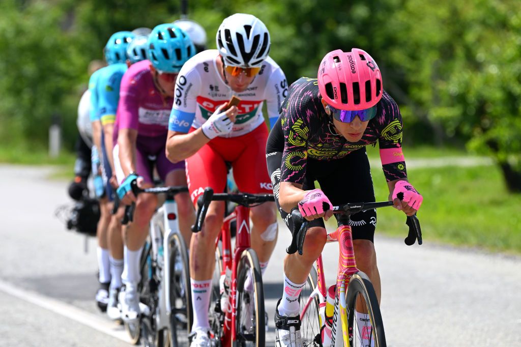 Andrea Piccolo leads the Giro d'Italia attack