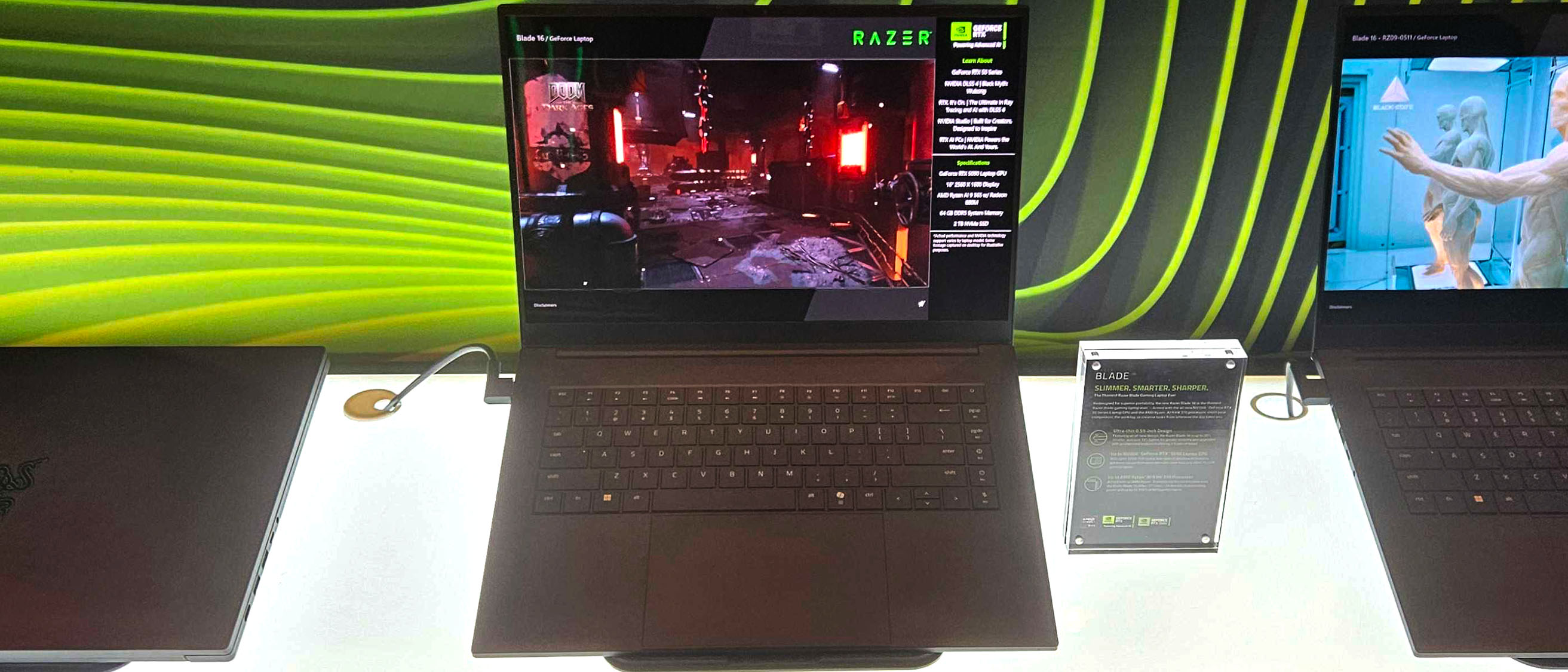 The Razer Blade 16 2025 on display at CES 2025