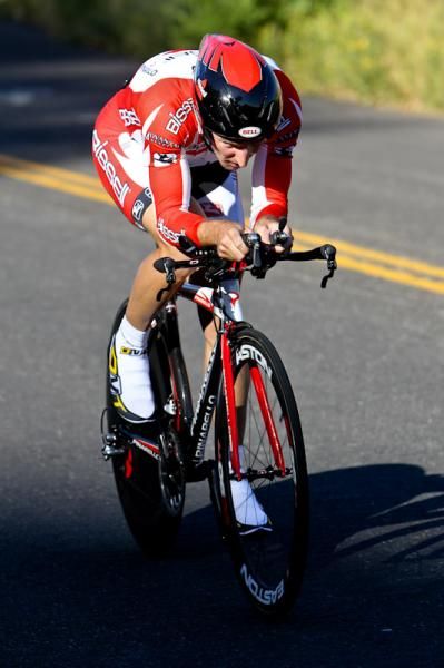 Frank Pipp (Bissell) keeping his head down and going strong.