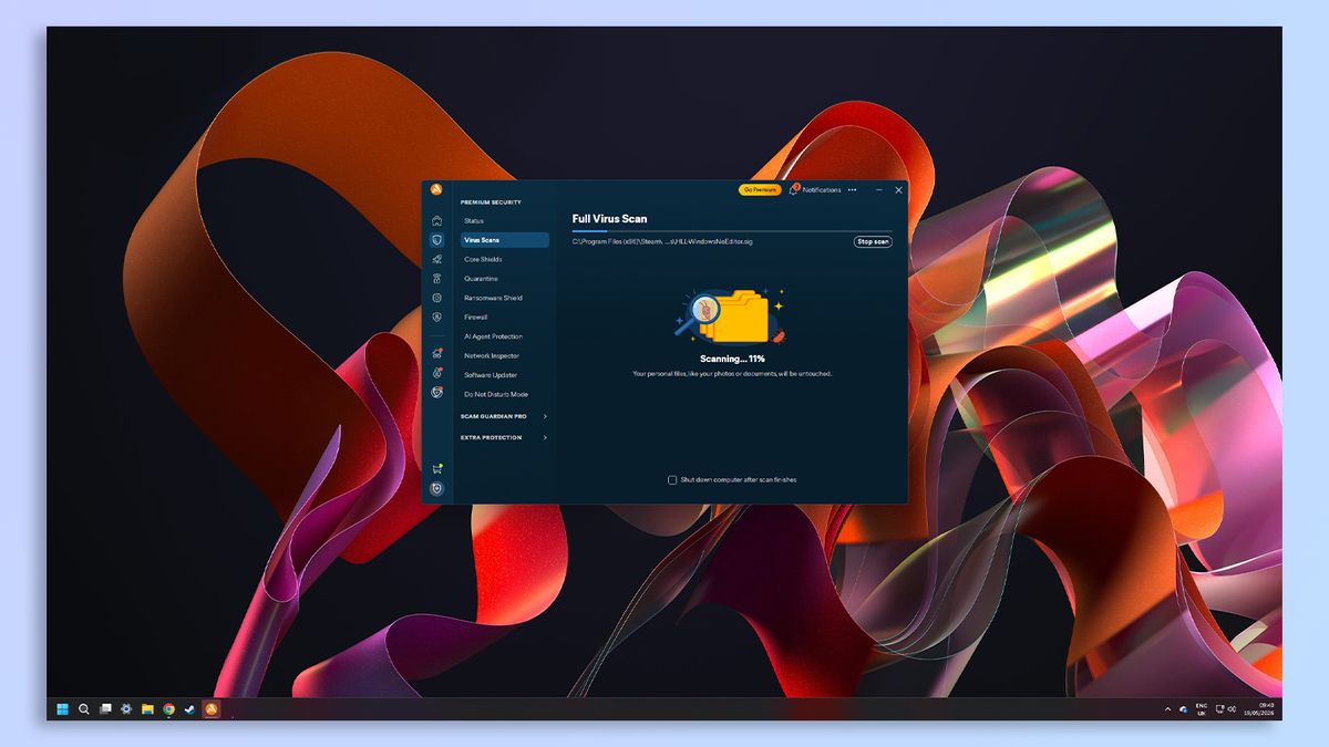 Avast One antivirus software screenshot