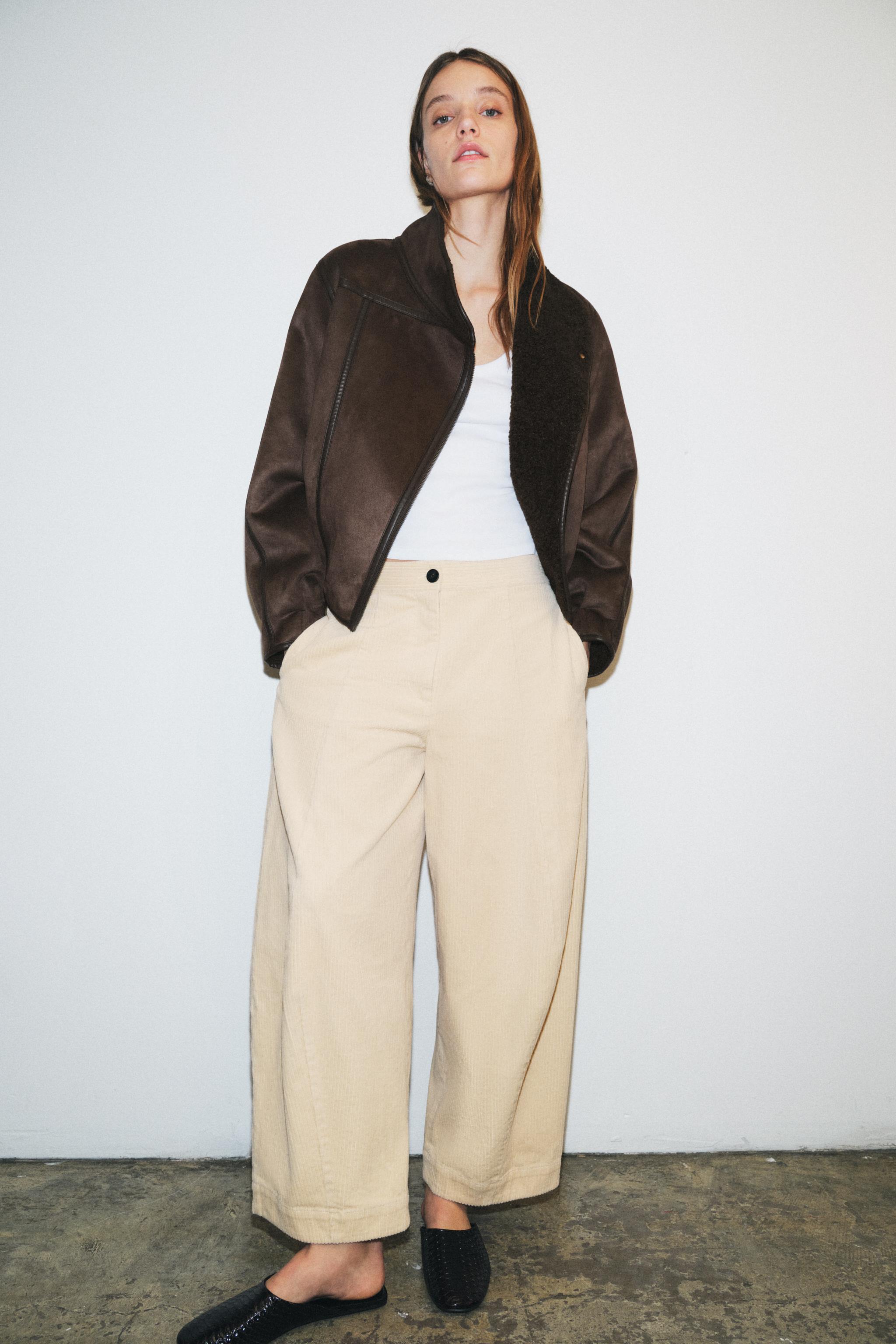 Zw Collection Barrel Corduroy Pants
