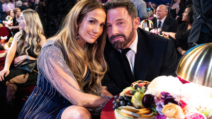 Jennifer Lopez and Ben Affleck seen during the 65th GRAMMY Awards at Crypto.com Arena on February 05, 2023 in Los Angeles, California.