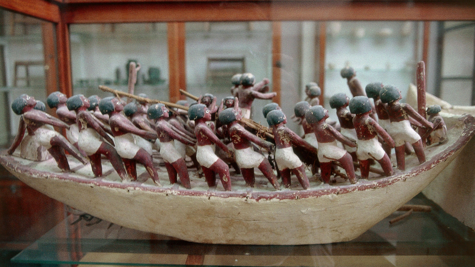 Scale model of a boat from the Tomb of Meketre.