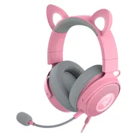Razer Kraken Kitty V2 Pro Wired Headset | Quartz | 50mm Drivers | 7.1 Surround Sound | RGB lighting | Interchangeable ears | $199.99 $142.64 at Amazon (save $57.35)