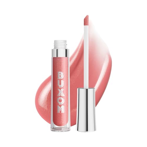 Buxom Full-On Plumping Lip Polish, Tinted Lip Plumper Gloss With Peptides &amp;amp; Vitamin E, High-Shine Lip Gloss That Nourishes, Vegan, Af Dolly Light (baby Pink Mauve Shimmer)