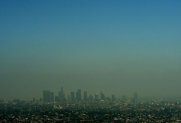 Smog in Los Angeles.