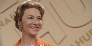 Mrs. America Cate Blanchett smiles