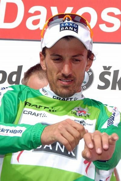 Fabian Cancellara also leads the points classification.