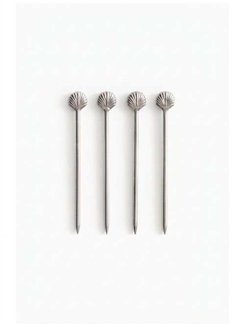 4-pack seashell cocktail picks