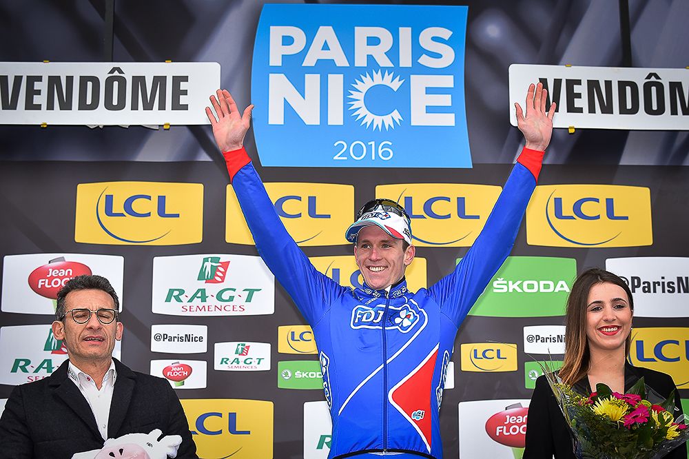 Stage 1 winner Arnaud Demare at Paris-Nice.