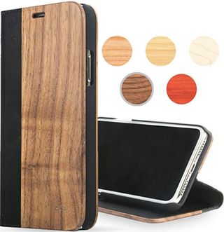 Snakehive Wood Wallet iPhone Case