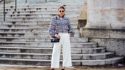 Lucky Brand Striped Pull-On Wide-Leg Pants - Linen