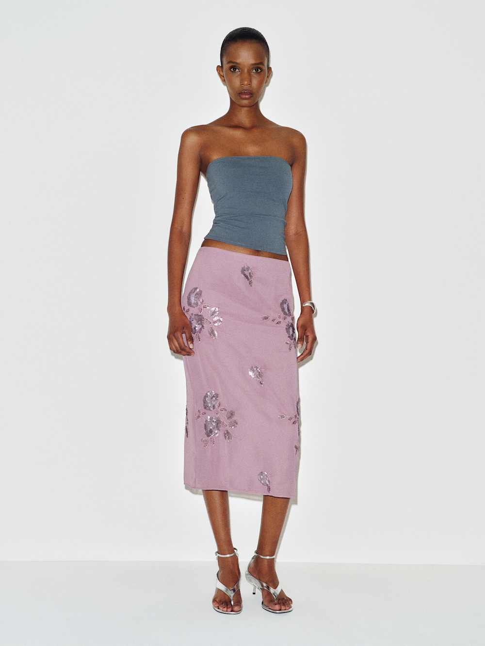 Helen Low Waist Midi Skirt