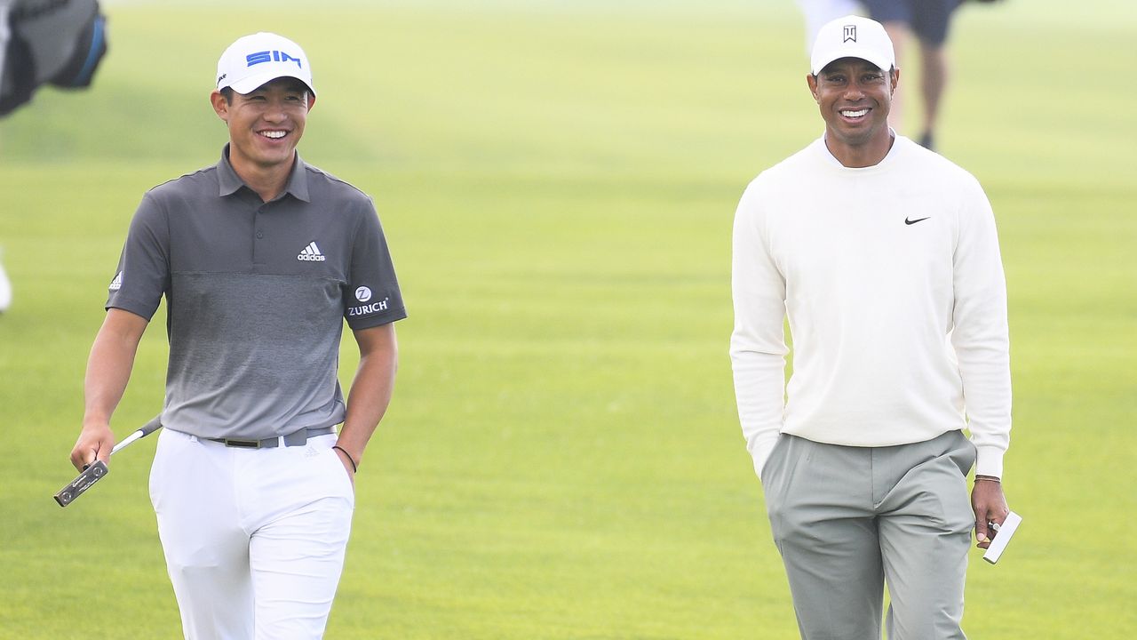 Collin Morikawa and Tiger Woods