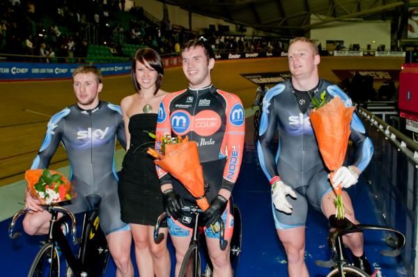England is victorious in the team sprint.