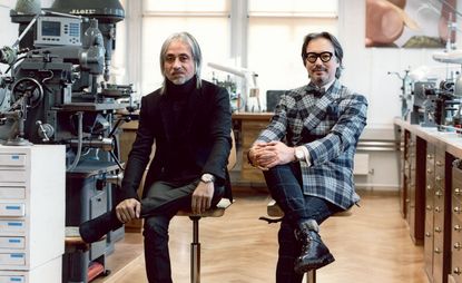 Zaim Kama and Davide Cerrato in the studio
