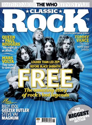 The cover of Classic Rock 79, featuring Free