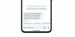 Google Gemini in the Google Messages app.