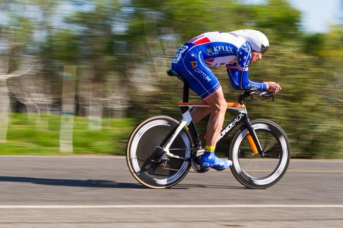 US time trial champion Tom Zirbel in action in the Chico Stage Race
