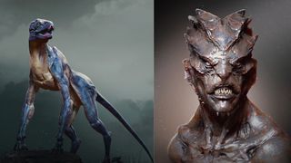 ZBrush 2023 review; character models sculpted in ZBrush