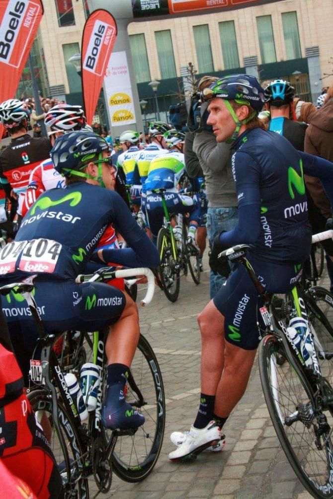 Spanish riders waiting for the start at 10.15