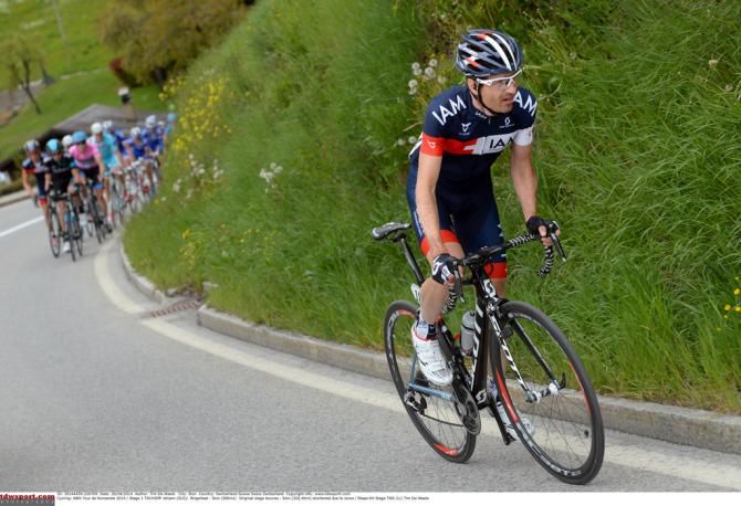 Johann Tschopp (IAM Cycling) launches an attack