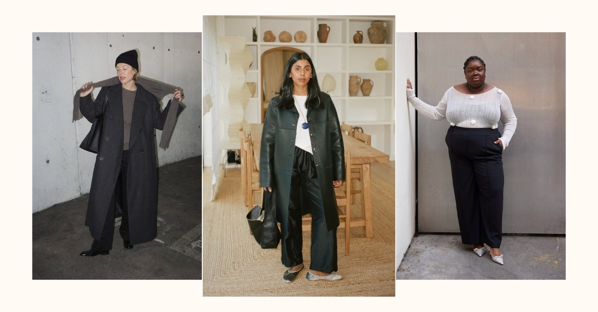 @abimarvel, @alexisforeman, @monikh wearing a chic, minimalist outfit by InWear, DONNI and Meshki